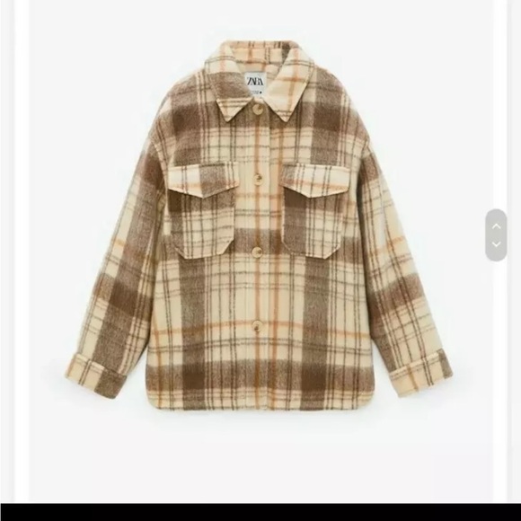 Zara Plaid Overshirt Jacket Shaket blogger favorite - Picture 5 of 11